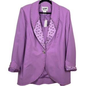 ML Studio NWT Vintage Lavender Blazer, Size 20W